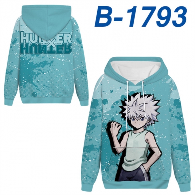 HunterXHunter Anime full-color health cloth hooded sweatshirt from S to 4XL 