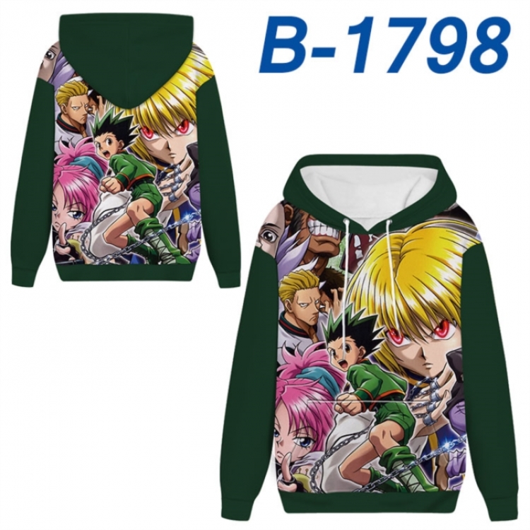 HunterXHunter Anime full-color health cloth hooded sweatshirt from S to 4XL 