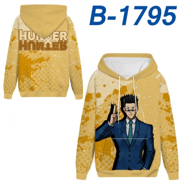 HunterXHunter Anime full-color health cloth hooded sweatshirt from S to 4XL 