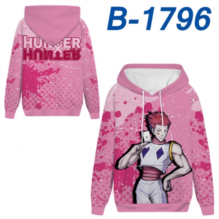 HunterXHunter Anime full-color health cloth hooded sweatshirt from S to 4XL 