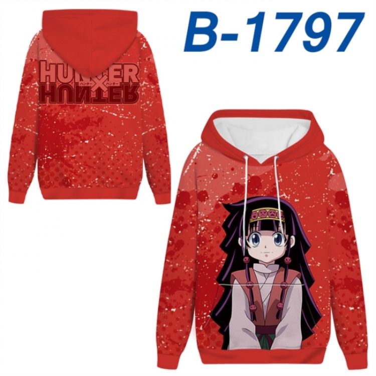 HunterXHunter Anime full-color health cloth hooded sweatshirt from S to 4XL 