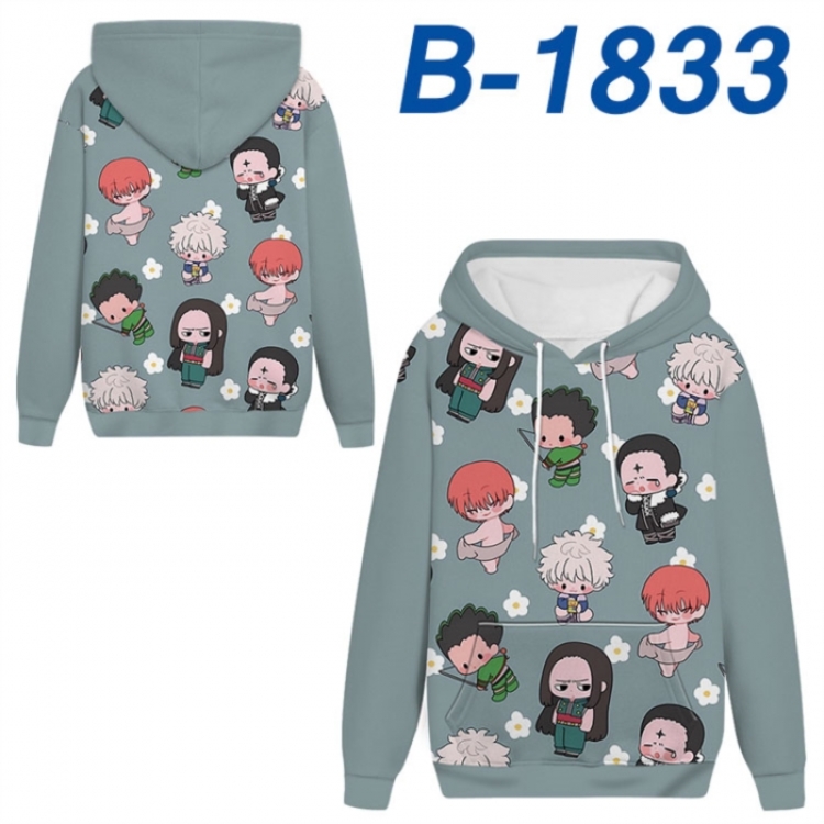 HunterXHunter Anime full-color health cloth hooded sweatshirt from S to 4XL 