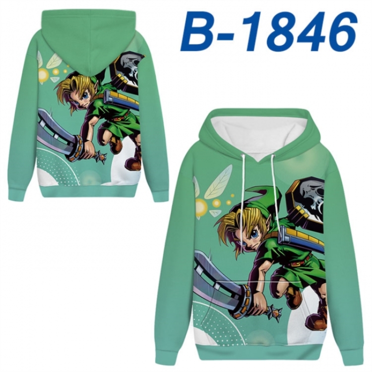 The Legend of Zelda Anime full-color health cloth hooded sweatshirt from S to 4XL 