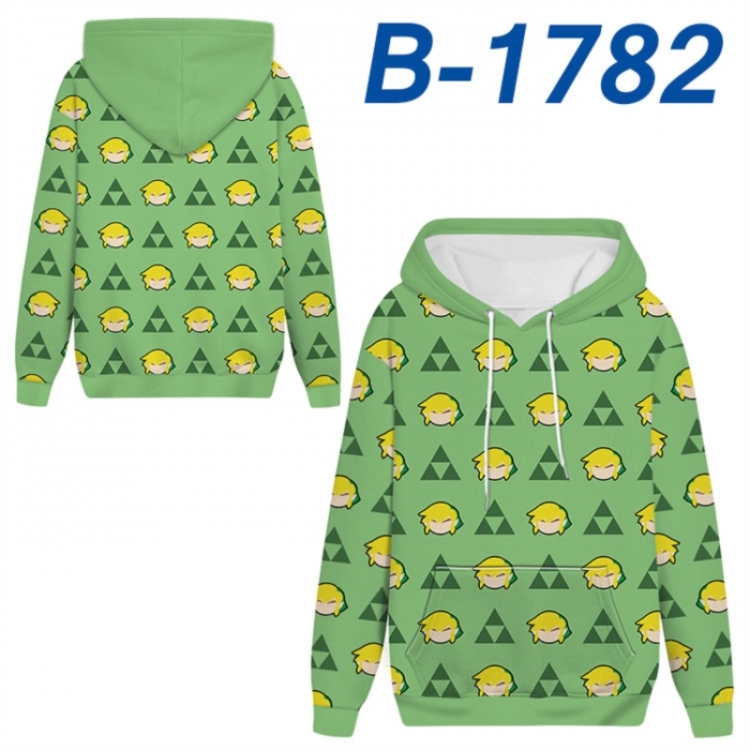 The Legend of Zelda Anime full-color health cloth hooded sweatshirt from S to 4XL 
