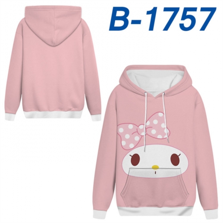 Sanrio Anime full-color health cloth hooded sweatshirt from S to 4XL 