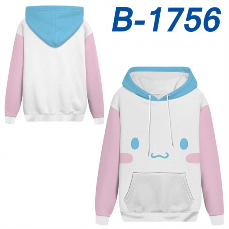 Sanrio Anime full-color health cloth hooded sweatshirt from S to 4XL 