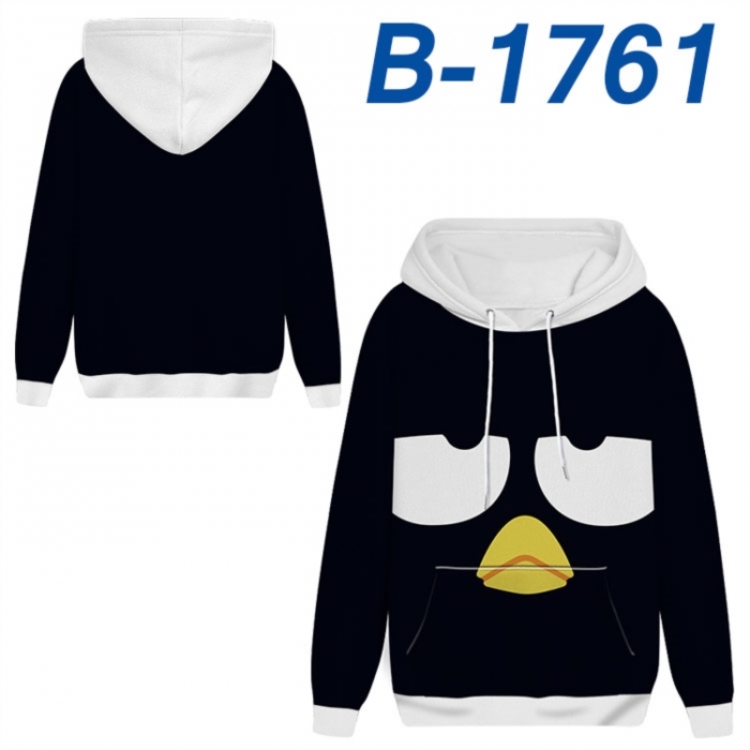 Sanrio Anime full-color health cloth hooded sweatshirt from S to 4XL 