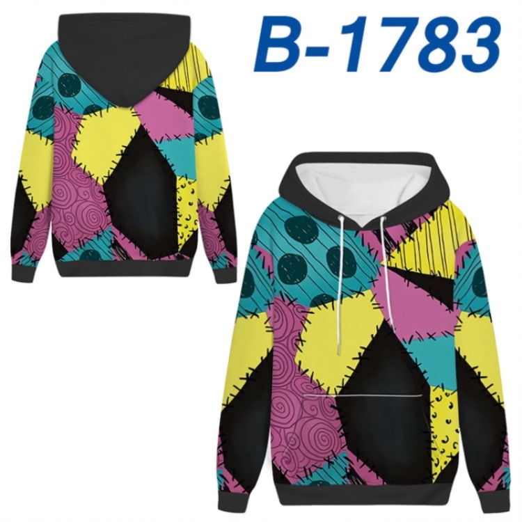 The Nightmare Before Christmas Anime full-color health cloth hooded sweatshirt from S to 4XL 