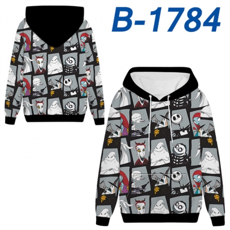 The Nightmare Before Christmas Anime full-color health cloth hooded sweatshirt from S to 4XL 