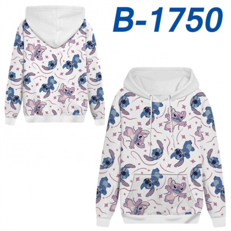 Lilo & Stitch Anime full-color health cloth hooded sweatshirt from S to 4XL 