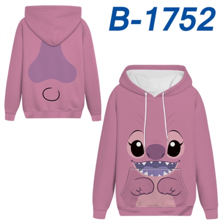 Lilo & Stitch Anime full-color health cloth hooded sweatshirt from S to 4XL 
