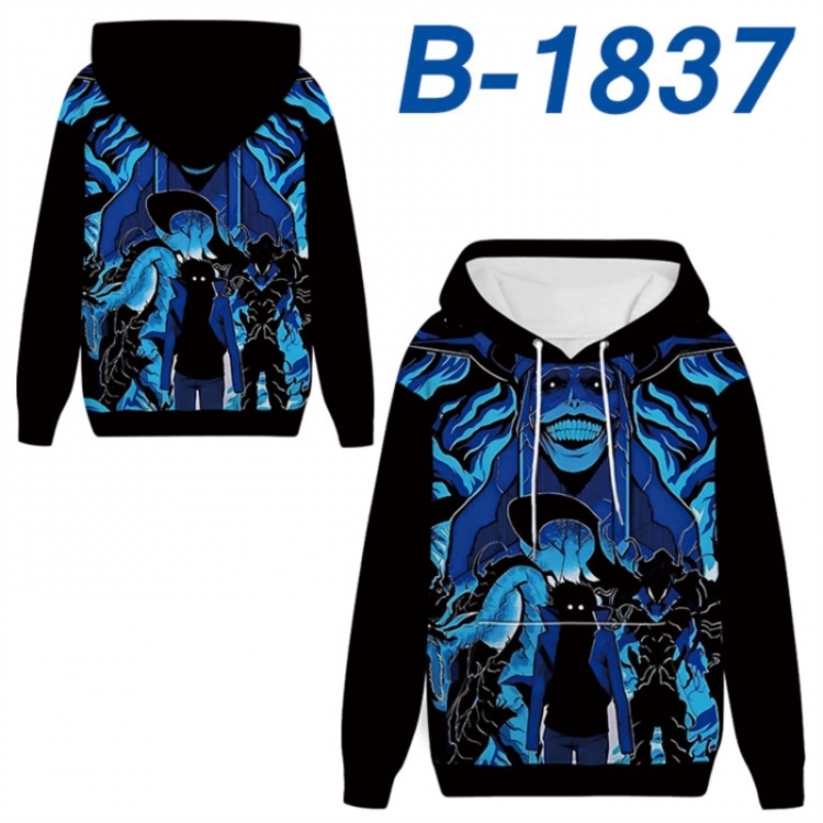 Solo Leveling:Arise Anime full-color health cloth hooded sweatshirt from S to 4XL 
