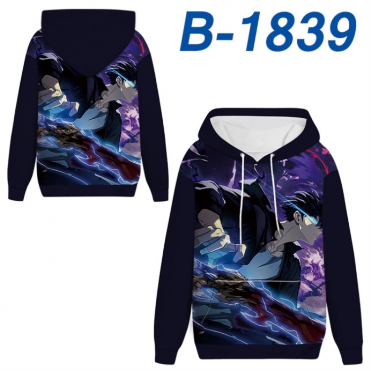 Solo Leveling:Arise Anime full-color health cloth hooded sweatshirt from S to 4XL 