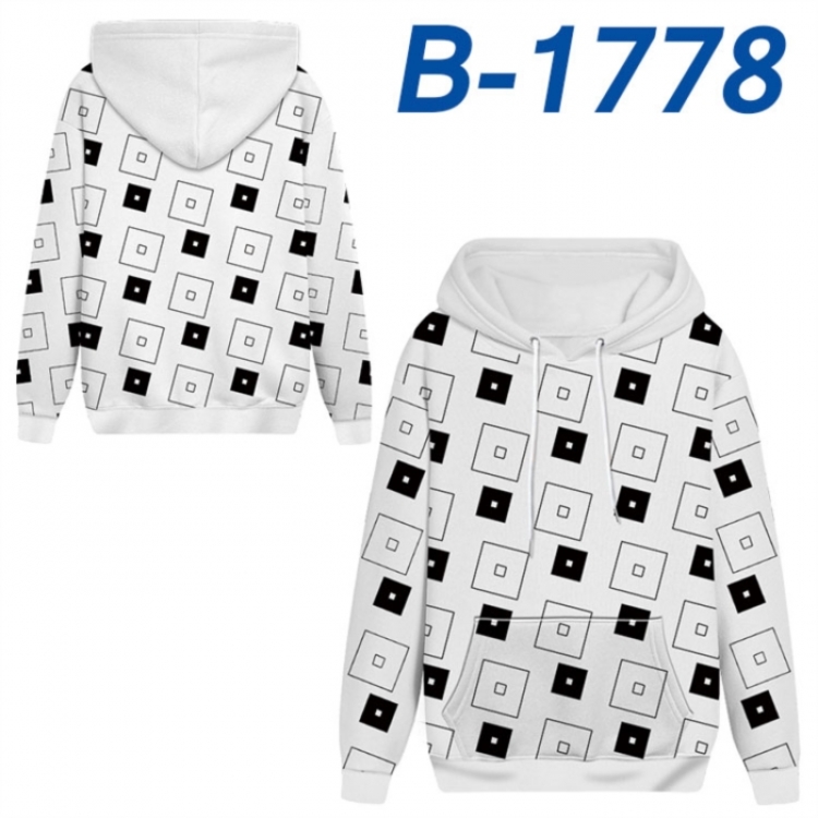 Roblox Anime full-color health cloth hooded sweatshirt from S to 4XL 