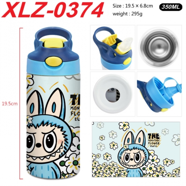 Labubu 304 stainless steel portable insulated cup 19.5X6.8CM 350ml