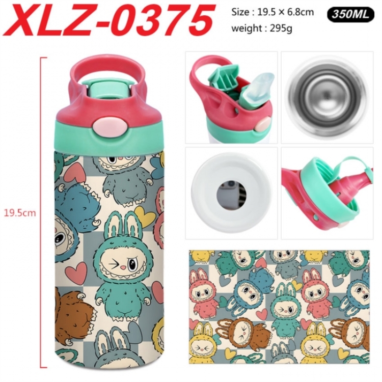 Labubu 304 stainless steel portable insulated cup 19.5X6.8CM 350ml