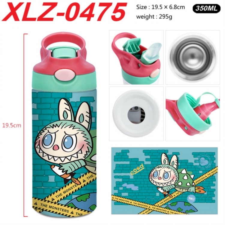 Labubu 304 stainless steel portable insulated cup 19.5X6.8CM 350ml