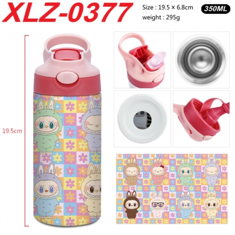 Labubu 304 stainless steel portable insulated cup 19.5X6.8CM 350ml