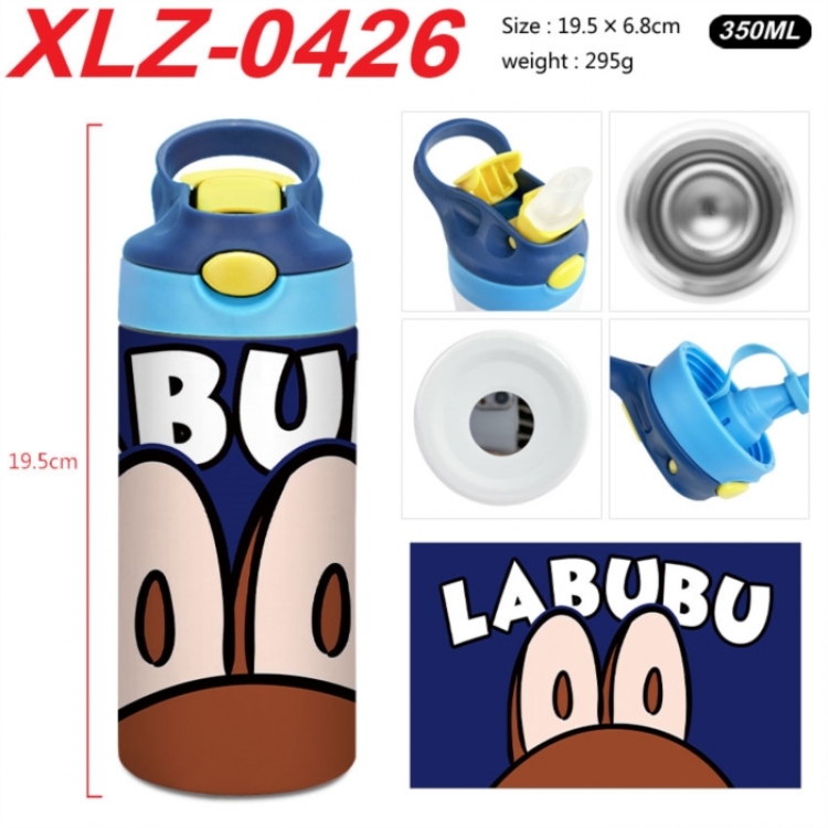 Labubu 304 stainless steel portable insulated cup 19.5X6.8CM 350ml