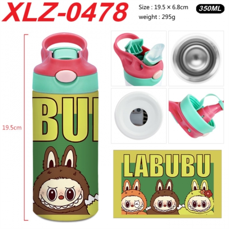 Labubu 304 stainless steel portable insulated cup 19.5X6.8CM 350ml