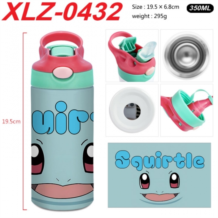 Pokemon 304 stainless steel portable insulated cup 19.5X6.8CM 350ml