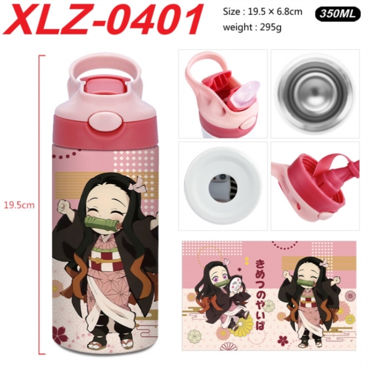 Demon Slayer Kimets 304 stainless steel portable insulated cup 19.5X6.8CM 350ml