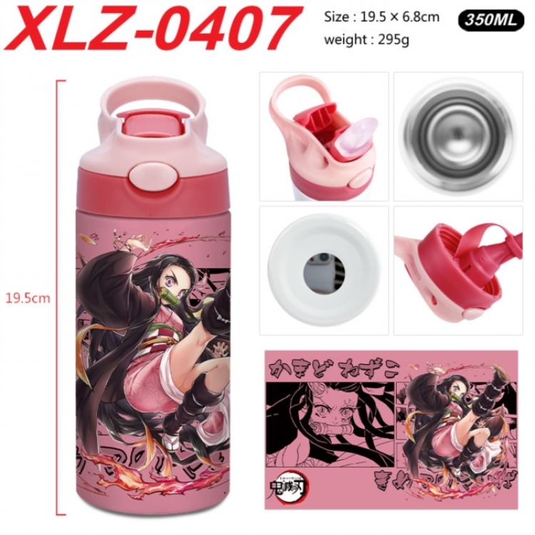 Demon Slayer Kimets 304 stainless steel portable insulated cup 19.5X6.8CM 350ml