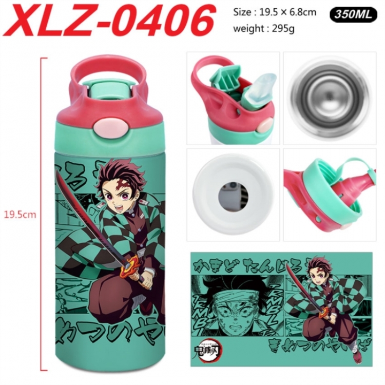 Demon Slayer Kimets 304 stainless steel portable insulated cup 19.5X6.8CM 350ml