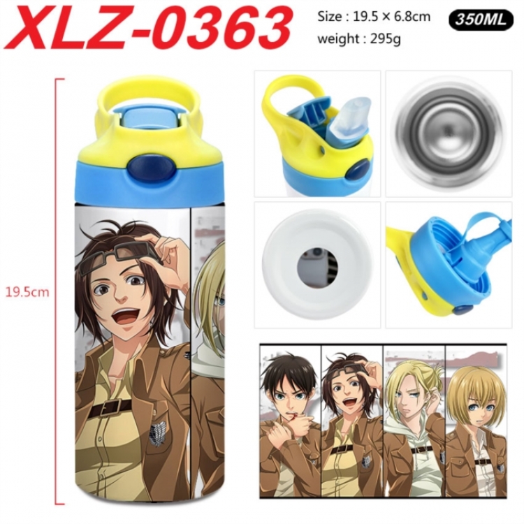 Shingeki no Kyojin 304 stainless steel portable insulated cup 19.5X6.8CM 350ml