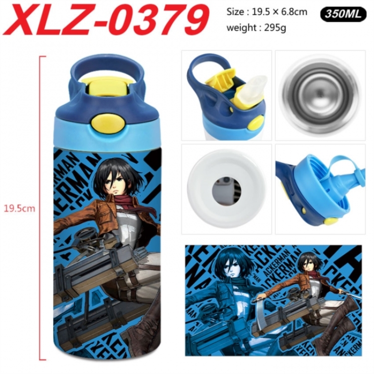 Shingeki no Kyojin 304 stainless steel portable insulated cup 19.5X6.8CM 350ml