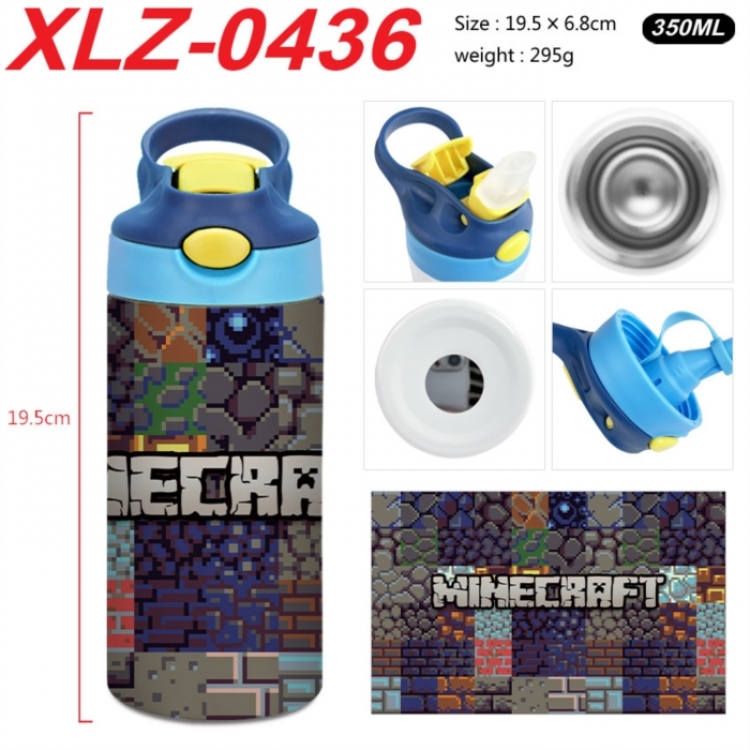 Minecraft 304 stainless steel portable insulated cup 19.5X6.8CM 350ml