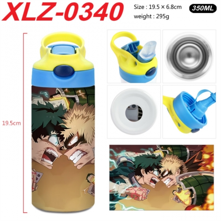 My Hero Academia 304 stainless steel portable insulated cup 19.5X6.8CM 350ml