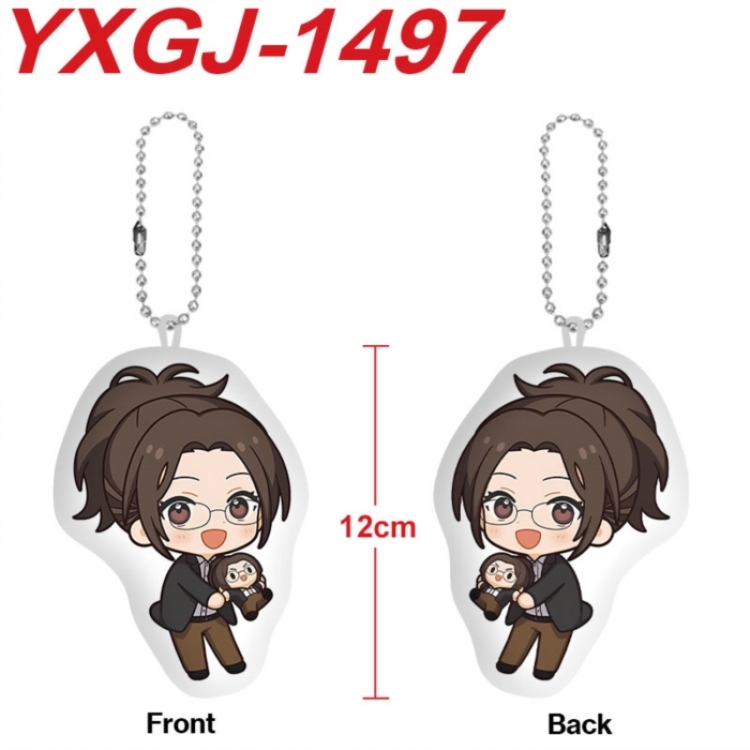 Shingeki no Kyojin Anime full-color printed alien plush pendant keychain price for 5 pcs