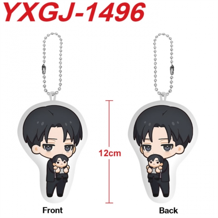 Shingeki no Kyojin Anime full-color printed alien plush pendant keychain price for 5 pcs