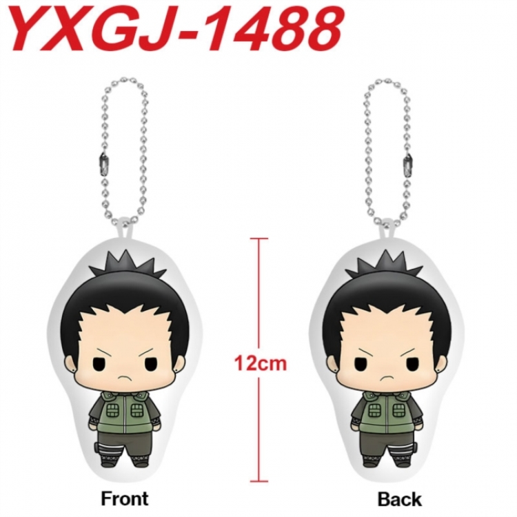 Naruto Anime full-color printed alien plush pendant keychain price for 5 pcs