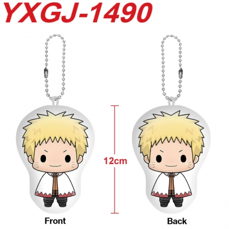 Naruto Anime full-color printed alien plush pendant keychain price for 5 pcs