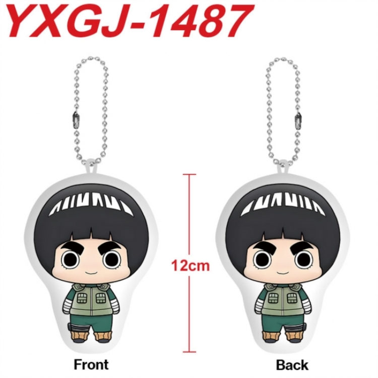 Naruto Anime full-color printed alien plush pendant keychain price for 5 pcs