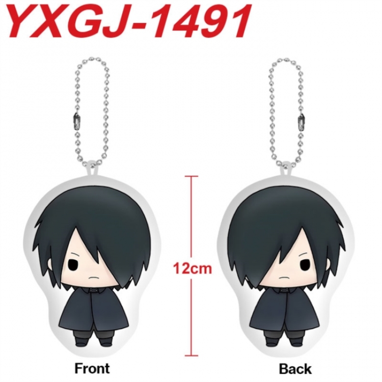 Naruto Anime full-color printed alien plush pendant keychain price for 5 pcs