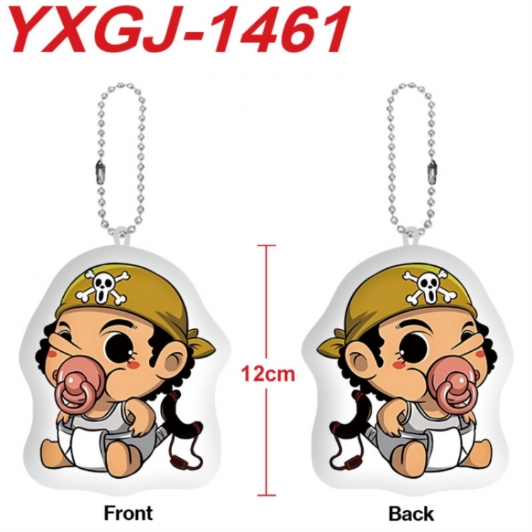 One Piece Anime full-color printed alien plush pendant keychain price for 5 pcs