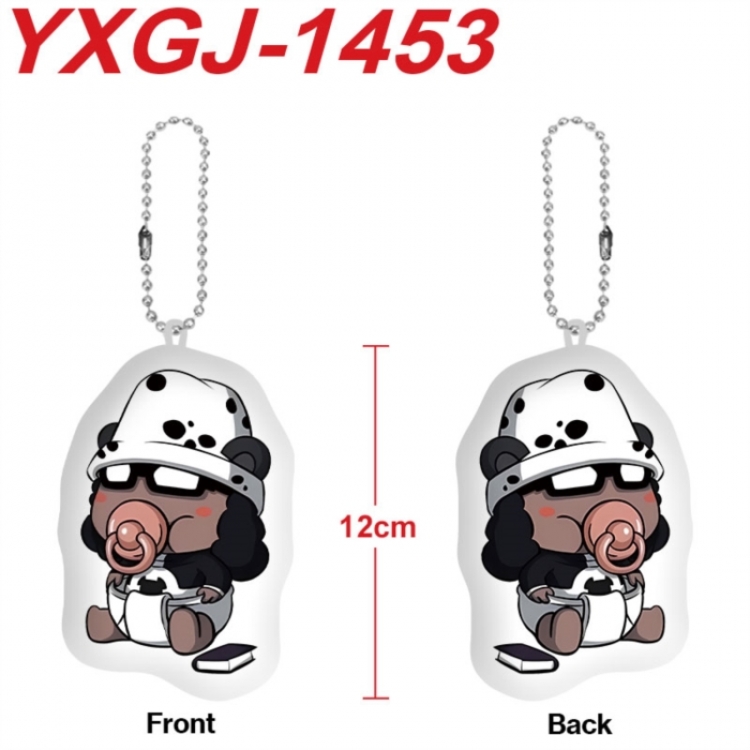 One Piece Anime full-color printed alien plush pendant keychain price for 5 pcs