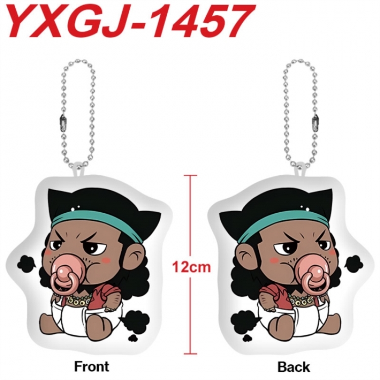 One Piece Anime full-color printed alien plush pendant keychain price for 5 pcs