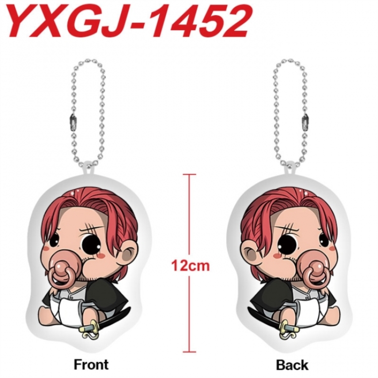 One Piece Anime full-color printed alien plush pendant keychain price for 5 pcs