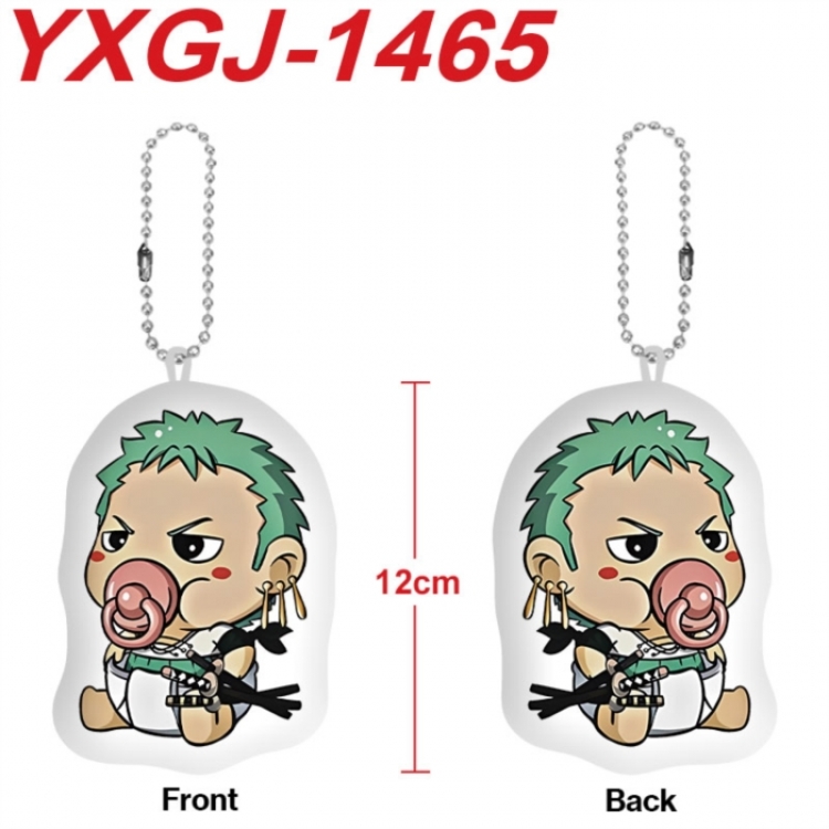 One Piece Anime full-color printed alien plush pendant keychain price for 5 pcs