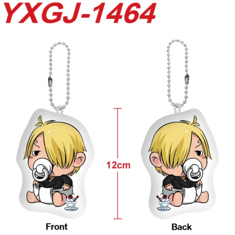 One Piece Anime full-color printed alien plush pendant keychain price for 5 pcs