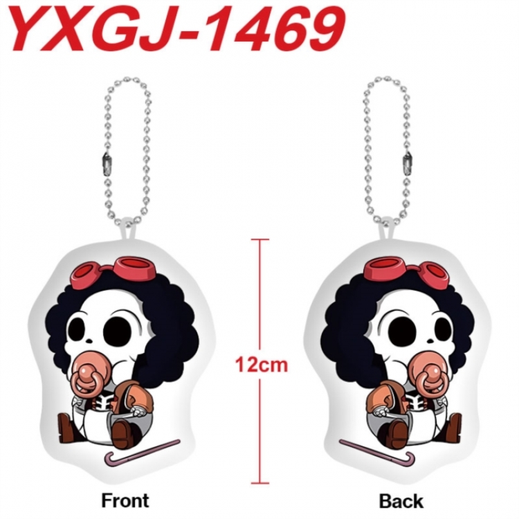 One Piece Anime full-color printed alien plush pendant keychain price for 5 pcs