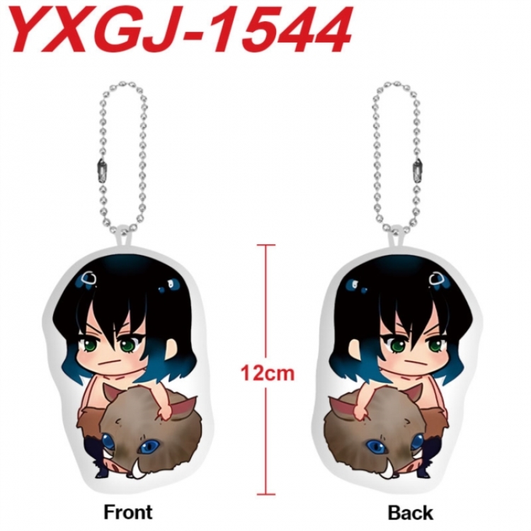 Demon Slayer Kimets Anime full-color printed alien plush pendant keychain price for 5 pcs