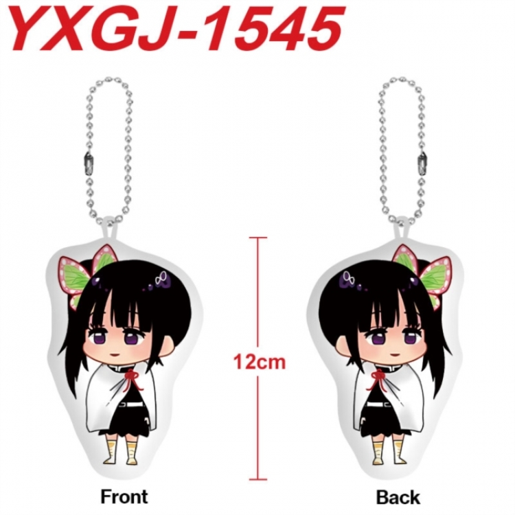 Demon Slayer Kimets Anime full-color printed alien plush pendant keychain price for 5 pcs