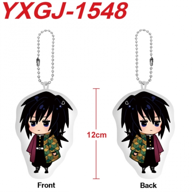 Demon Slayer Kimets Anime full-color printed alien plush pendant keychain price for 5 pcs