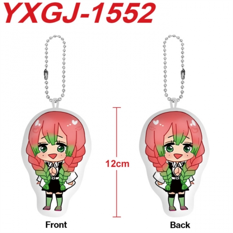 Demon Slayer Kimets Anime full-color printed alien plush pendant keychain price for 5 pcs