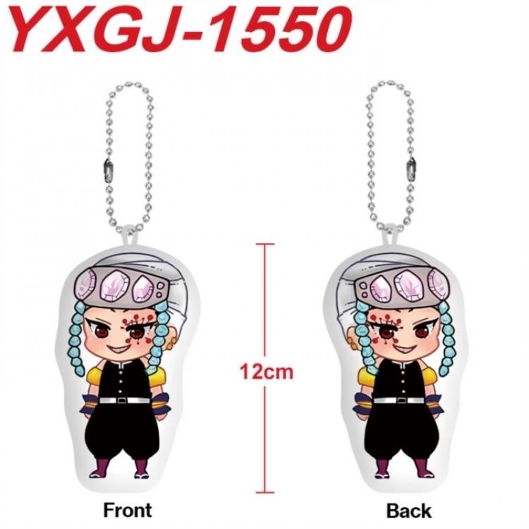 Demon Slayer Kimets Anime full-color printed alien plush pendant keychain price for 5 pcs